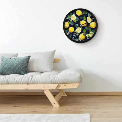 Horloge murale numérique grand format à piles : déco moderne de salon - 5