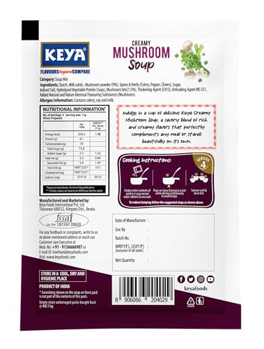 Image of Keya Creamy Mushroom Soup Four Serves 44g