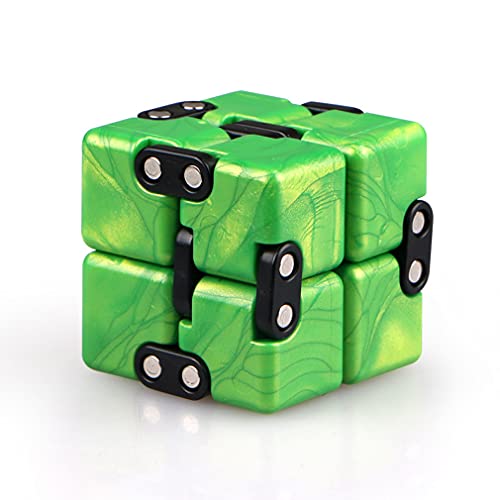 Magic Crazy Cube Stress & Anxiety Relief Toy Killing Time Fidget Toy for Kids Adults ADD ADHD (Green)