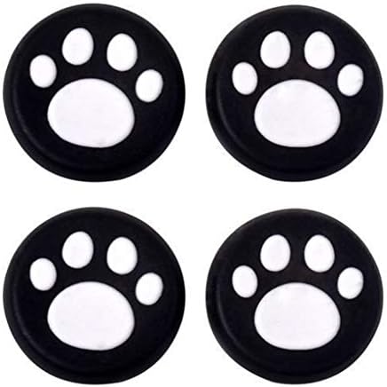 Silicone Thumb Stick Grip Cap Joystick Thumbsticks Caps Cover for PS4 PS3 Xbox One PS2 Xbox 360 Game Controllers (White Cat Dog Paw 4PCS) image 4