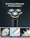 Maxwisdom Electric Razor for Men - Electric Shavers for Men with Magnetic Detachable Head, 3D Floating Head, Type-C Charging, Wet & Dry Use, Ideal for Travel, Office, and Business Trips