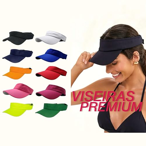 Viseira de Sol Boné Ajustável Verão para Corrida, Caminhada, Praia, Ciclismo, Esporte, Tenis,Fitness