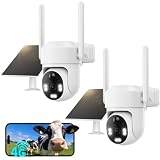 SEHMUA 4G LTE Camara Vigilancia Exterior Solar con Tarjeta SIM sin Internet