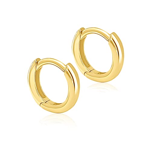 Mary & Jules Creolen Gold klein aus 925 Sterling Silber vergoldet, goldene...