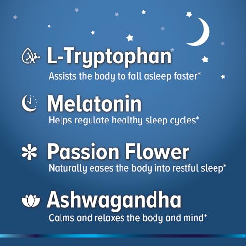Relaxation Sleep Aid, Natural Non-Habit Forming, Sleep Supplement Developed to Support for Longer & Better Sleep, Chamomile, Magnesium, Melatonin, Ashwagandha, GABA, Drug-Free (120 Count) - Image 4