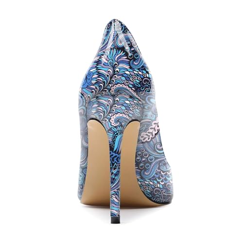 Image of Castamere Womens High Heels Pointed-Toe Slip-on Stilettos Pumps 4Inch Heel Shoes
