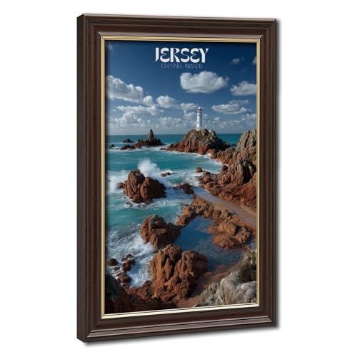 Phare de Jersey poster sur toile idée cadeau originale 40x61cm