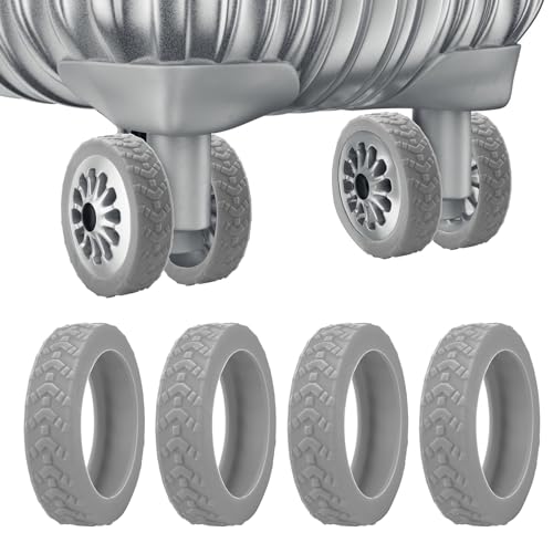 8uds Fundas Ruedas Equipaje, Silicona Fundas Protectora Ruedas Maleta Resistente Al Ruido Antidesgaste Funda De Repuesto Para Ruedas De Maleta Para Mayoría De Equipaje De 8 Ruedas Gris Oscuro 8uds Fundas Ruedas Equipaje, Silicona Fundas Protectora Ruedas Maleta Resistente Al Ruido Antidesgaste Funda De Repuesto Para Ruedas De Maleta Para Mayoría De Equipaje De 8 Ruedas Gris Oscuro