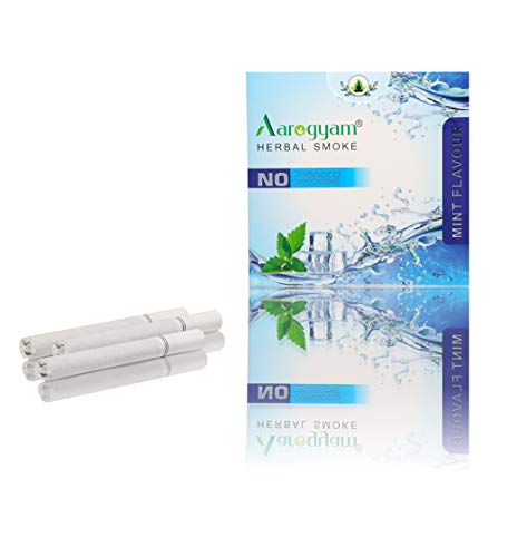 Aarogyam-Herbals-Cigarette-100-Tobacco-Nicotine-Free-Smoke-for-Relieve-Stress-Mood-Enhance-Product-for-Smokers-10-Sticks-in-Each-Packet-MINT-FLAVOUR-1-Packet