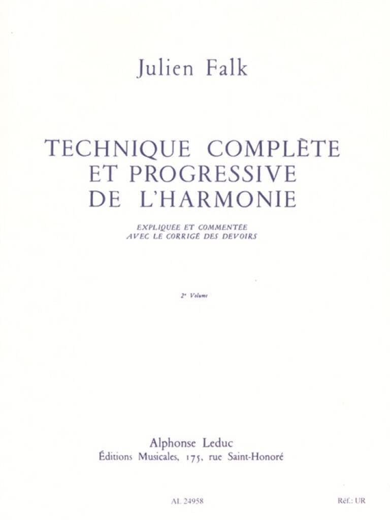 Harmonie volume 2 manuel pratique pour cours de conservatoire