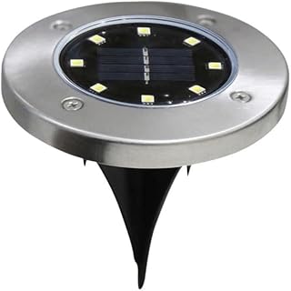 SANBDDLYY 8 Focos solares LED Luces empotradas al Aire Libre Impermeables Luces de Tierra Puente de Entrada (Color : Blue Light)(Warm Light)