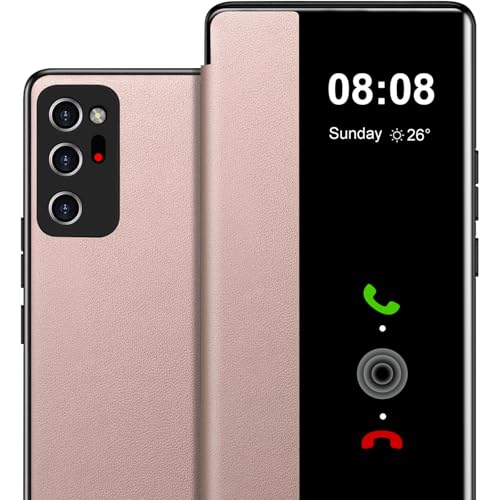 Étui à rabat Samsung Note 20 Ultra avec fenêtre transparente anti-rayures