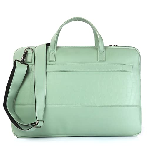 Image of Nautica Padded Laptop Sleeve Stylish Leatherette Bag | Waterproof Protective Cover with Handle & Detachable Sling Strap | Compact and Comfortable for Travelling | Suitable up to 15.6 Inch Laptop