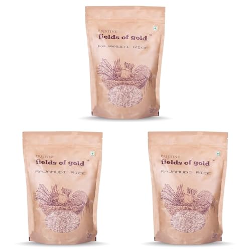 Image of PRISTINE Fields of Gold Rajamudi Rice, 1kg (Pack of 3)