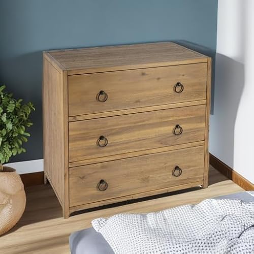 Butler Lark Natural Wood 3 Drawer Chest