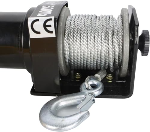New 1500 LBS Electric ATV Winch | Off Road Bumpers W/Remote Control Puller