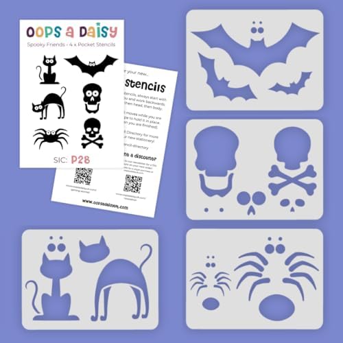 Font Stencil Template (Serif Font) - Set of 2 - Upper and Lower Case Alphabet) - Reusable - Perfect for Dotted Journal Bullet Planner, Scrapbook, Paper Craft, Card Making (Typewriter Lettering)