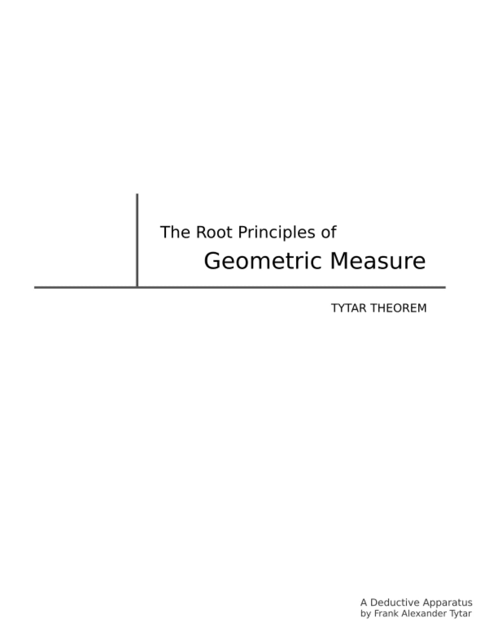 The Root Principles of Geometric Measure: Tytar Theorem