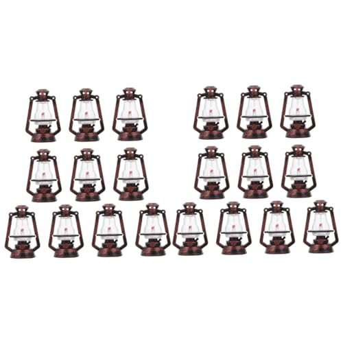 Cabilock 20 Piezas Mini lámpara de Queroseno decoración de Halloween Linterna Conmemorativa Christmas Tree Decorations decoração Decoraciones de Halloween decoración Retro el plastico