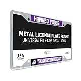 Desert Cactus TCU Texas Christian Horned Frogs License Plate Frame (Mascot)
