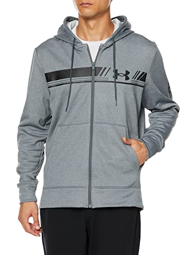 [アンダーアーマー] トレーニングフリース UA ARMOUR FLEECE BAR LOGO FULL ZIP メンズ Pitch Gray / / 2XL