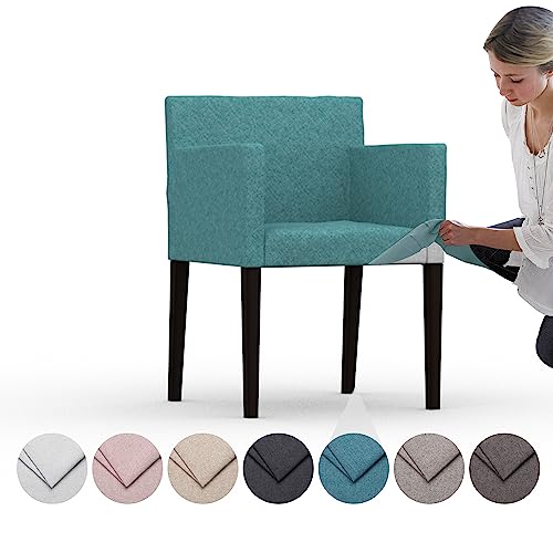 With Armrests, Replacement Slipcover, Heavy Duty 1 Pcs Cover, Pets And Stain Proof Durable Nano-tech Fabric, Easy To Clean & Replace (cashmere Blends - Petrol)