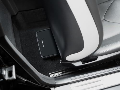 Harman Kardon Feel 700 Untersitz Subwoofer Auto Aktiv - Mini Underseat Bass Box für Tiefe kraftvolle Bässe, Ultrakompakter Aktiv Subwoofer Auto Set mit eingebautem Klasse D 250 Watt Verstärker