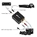 Portta Audio Converter Digital Toslink/Optical SPDIF to L/R RCA Audio Converter Support Stereo LPCM CH2.0 without Decode Function for PS3 Xbox HD DVD PS4 Apple TV (N3CDTAT)
