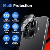 LiiLaa Kamera Schutzfolie für Xiaomi 17T/17T Pro/15T/15T Pro Zubehör, 3 Stück Kameraschutz 9H Camera Protector, Hülle Freundlich, Beeinträchtigt Nachtaufnahmen Nicht - Schwarz – Ansicht 3