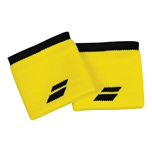 Babolat Logo Wristband - Blazing Yellow/Black