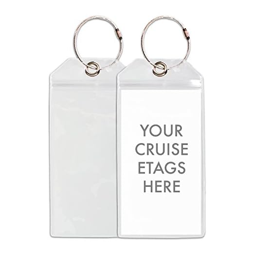 Cruise Tags with Zip Seal & Steel Loops