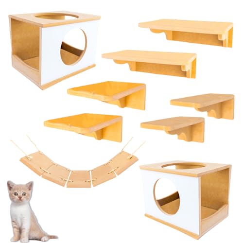 Playground Para Gatos 9Pçs Premium Resistente Já Montado Com Kit ...