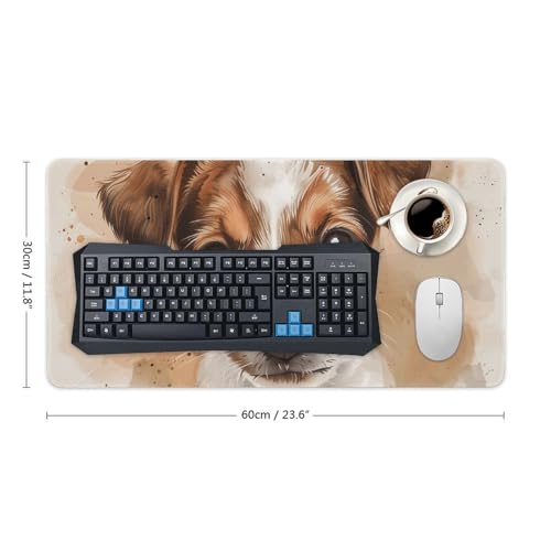 Mouse Pad gaming con estampado blanco 60x30 cm miniatura 2