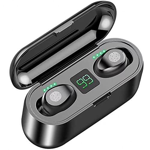 New Tech, TWS True Wireless Earbuds, Upgraded Bluetooth 5.0 Chip F9, Touch Control in-Ear Headphones