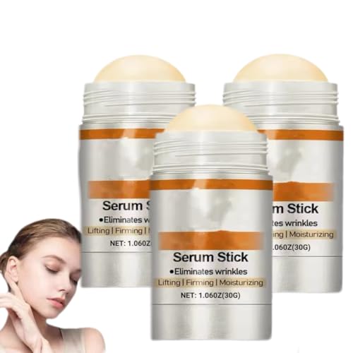 Sérum en barra, crema reafirmante y antiarrugas avanzada, sérum reafirmante en barra, mejora la flacidez de la piel, esencia natural en barra, crema reafirmante, hidratante (3 piezas)