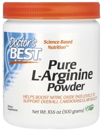 DoctorsBEST Doctor's Best - Pure L-Arginine Powder | Amino Acid Supplement to Support Vascular Health - 300g
