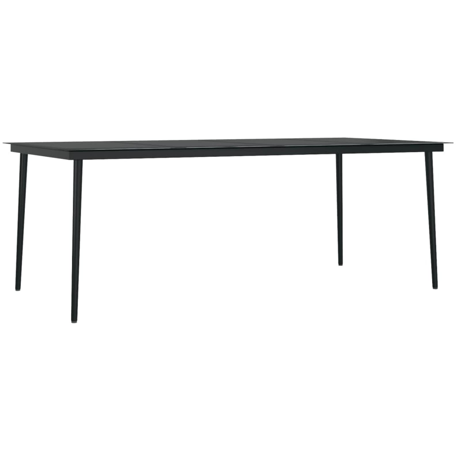 3099376 Set da Pranzo da Giardino 9 pz con Cuscini Nero e Grigio Testata in Legno,Testata Letto Matrimoniale Muebles Dormitorio Spalliera Letto Testiere per Letto Matrimoniale