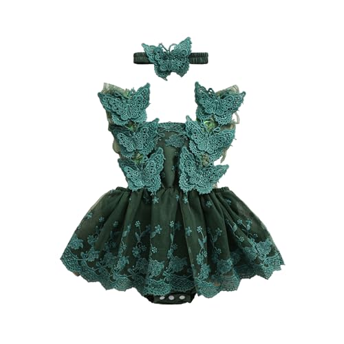 Image of Newborn Baby Girl Romper Dress Infant Sleeveless Lace Floral Romper Bodysuit Baby Girl Summer Clothes Outfits