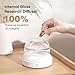 Lecdura Glass Essential Oil Diffuser, 200ml Ultrasonic Aroma Diffusers with Glass Reservoir Dome & White Plastic Base Lock Color Auto-Off Timer 7 Color Light for Home Office Bedroom Yoga