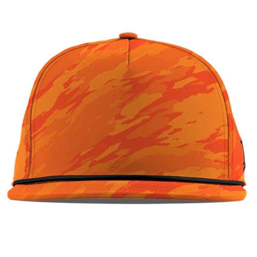 Image of Branded Bills Bare Flat 5 Panel Rope Hat for Men, Adjustable Snapback Golf Baseball Cap Flat Brim