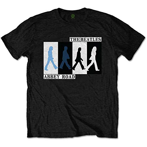 T-Shirt # Xl Unisex Black # Abbey Road Colours Crossing