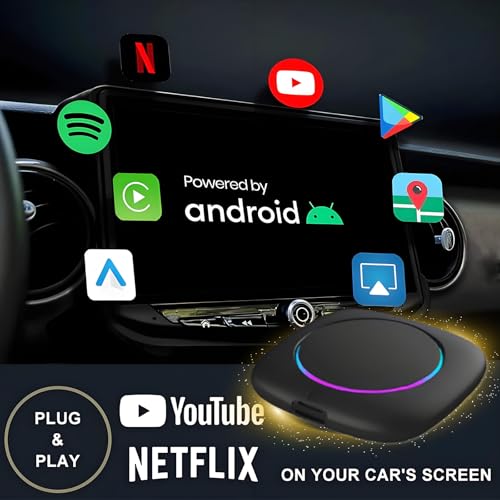 Adaptador CarPlay inalámbrico Android Auto AI Box con CPU Qualcomm y Android 13 6