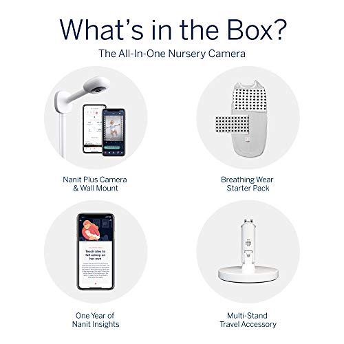 image for Nanit Complete Monitor System with Breathing Motion Plus Wall Mount + 