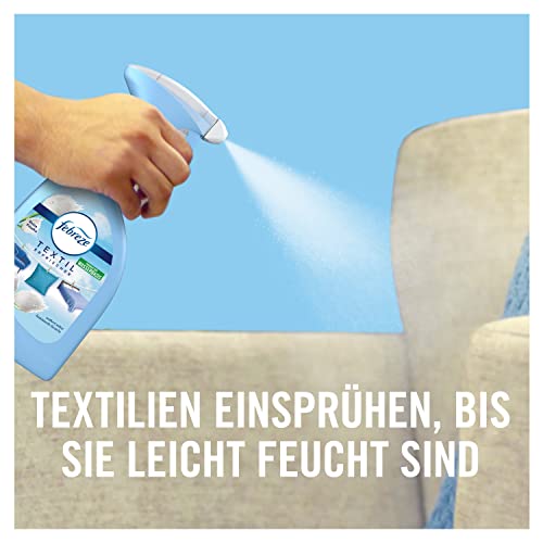Febreze Textilerfrischer Spray (500 ml) Lenor Antibakteriell Morgentau, Textilspray entfernt 99,9% der Bakterien und Gerüche aus nicht maschinenwaschbaren Textilien und hinterlässt Frischeduft