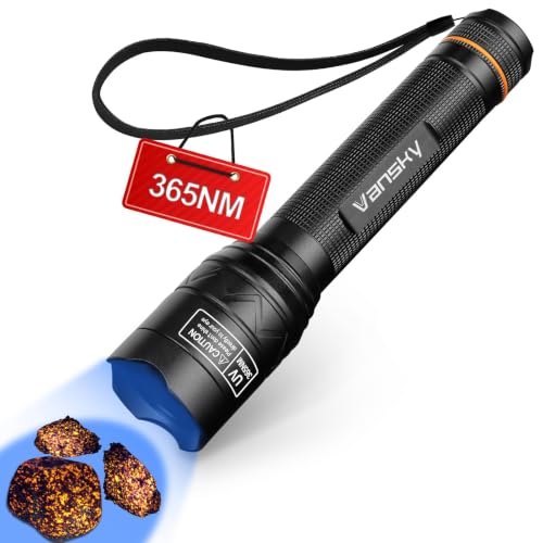 Vansky 365nm UV Flashlight for Pet: 99% Enhance...
