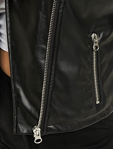 Urban Classics Ladies Faux Leather Biker Jacket dames Jas - Afbeelding 6