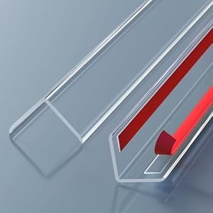 Awvob TMQHJ-80-2 Transparent Ecken- und Kantenschutz 2er-Pack