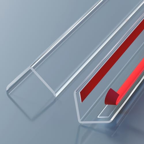 Awvob Wall Corner Protector - 2PCS 16 x3/4 - Self Adhesive Clear Corner Protectors for Walls Cabinet Doors Edge Protector Trim; Easy to Install Corner Guards for Walls (40.6cm x 2cm)