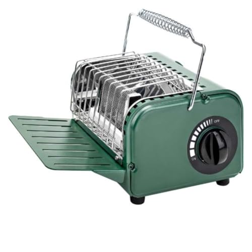 キャンプ アウトドア ストーブ ガスストーブ ヒーター ミニカセット ステンレス 多機能 暖炉 冬用暖房器具 小型 軽量 防寒 収納袋付き (カーキ色) Youlines (A)