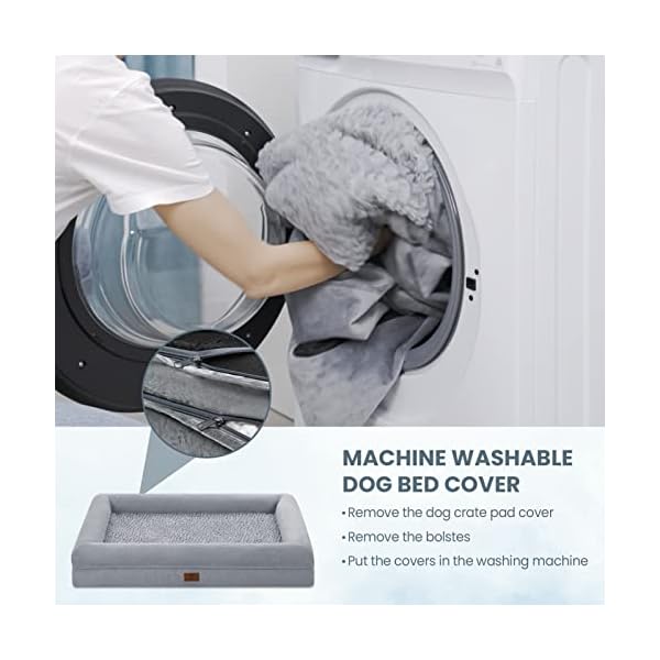 Yiruka Dog Beds for Extra Large Dogs: Orthopedic, Washable, Waterproof